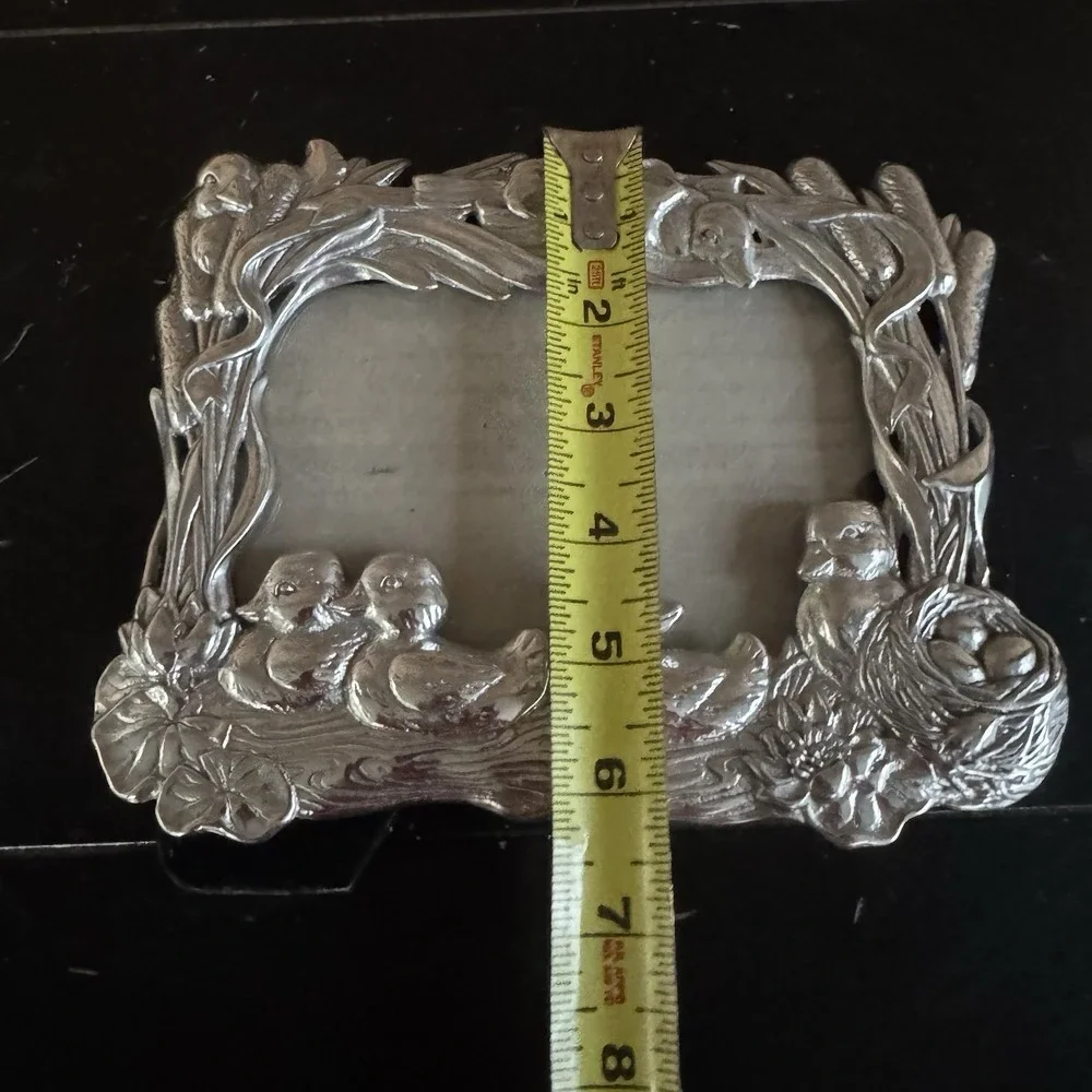 Vintage Ducklings Picture Frame Nature Baby Ducks Bow Nursery Decor Cottagecore